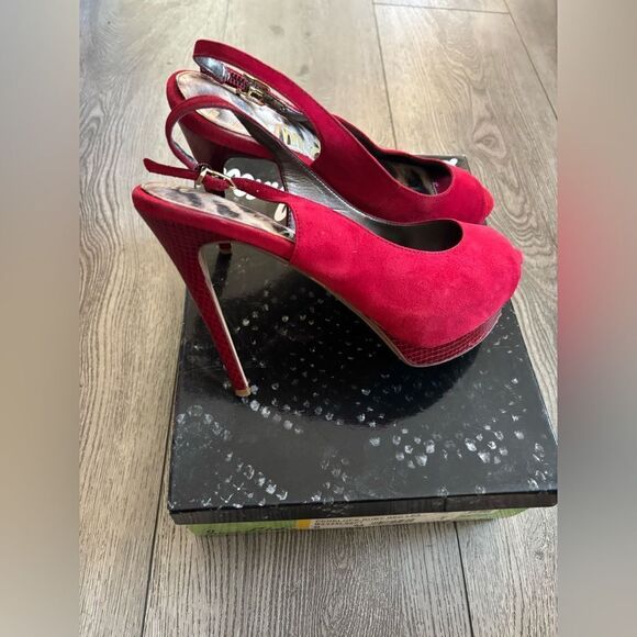 Sam Edelman Penelope ruby red Lea high heels used - Picture 5 of 9